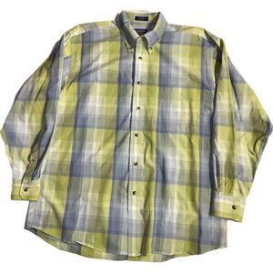 Pendleton Long Sleeve Button Shirt Adult L Large Plaid Check Work‎ Casual